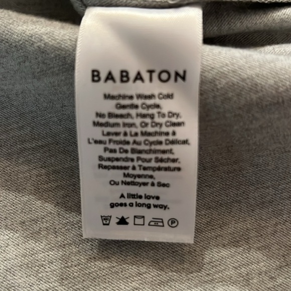 Babaton grey flannel off the shoulder top - Picture 5 of 5